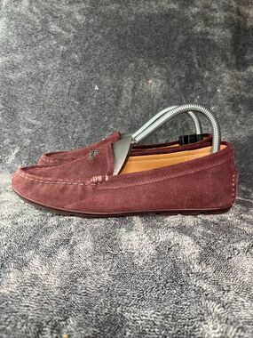 Coach "Marley" Suede Driving Loafers - Burgundy / Wine Women size 8.5